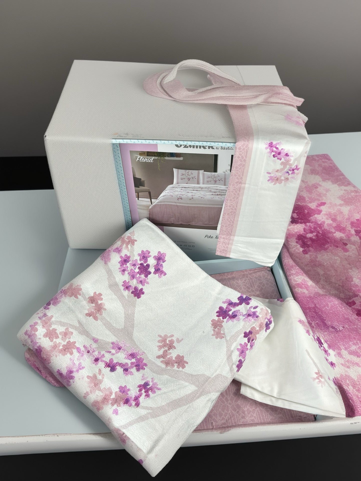 Özdilek Bettüberwurf-Set Pique Renforcé 'Florid' 100% Baumwolle