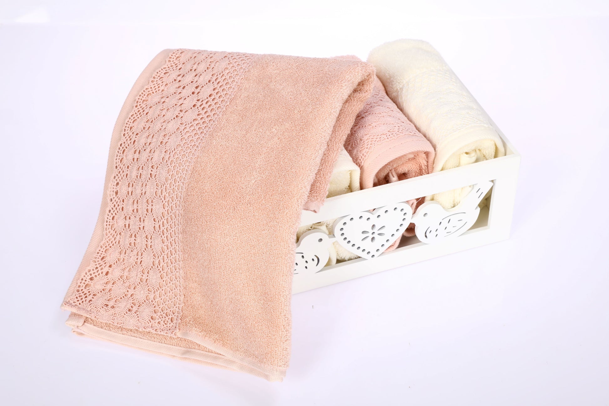 Handtuch 'Hazel' mit Häkelspitze