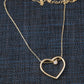Silber Halskette mit Herz-Anhänger in silber oder gold mit Zirkonium-Steinchen