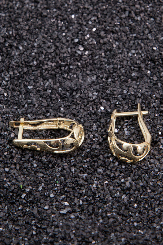 Silber Ohrringe im 'Boho-Style' in Gold