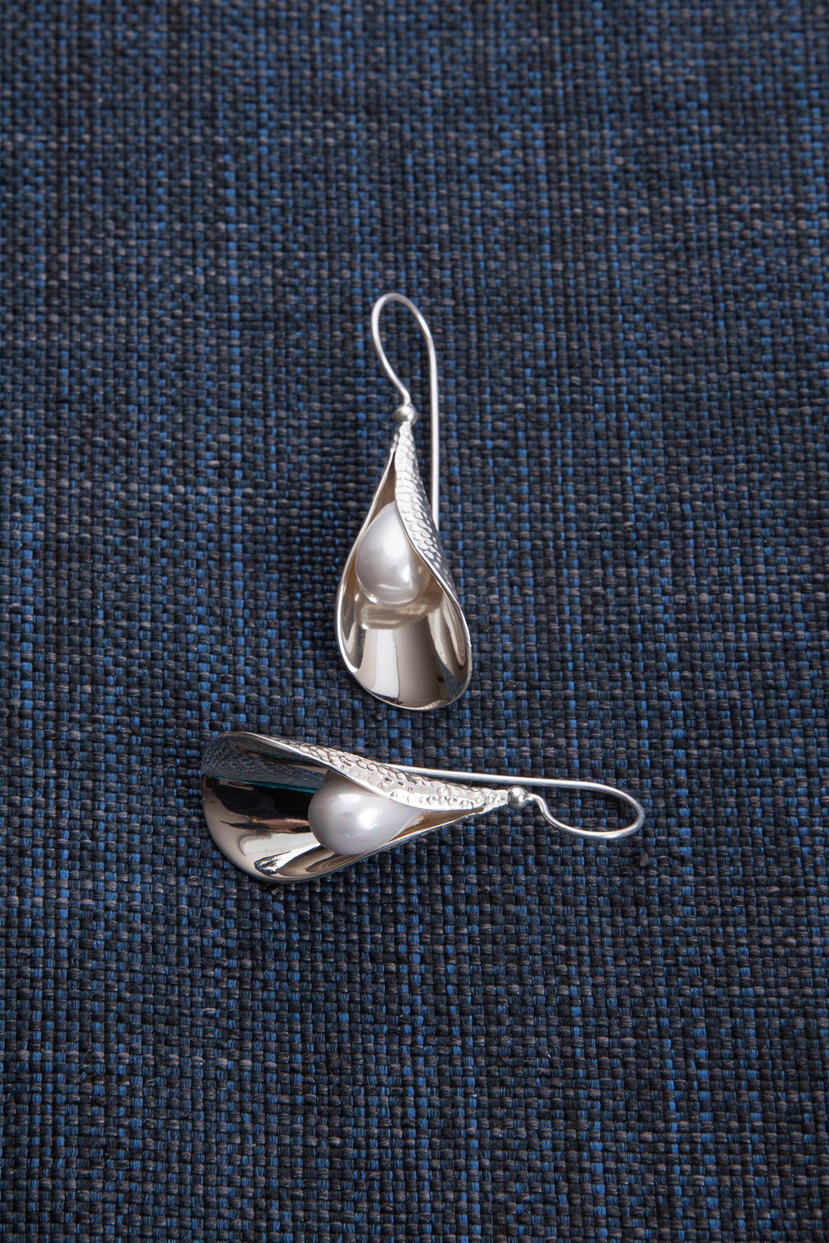 Silber Ohrringe 'Lily' mit Perle
