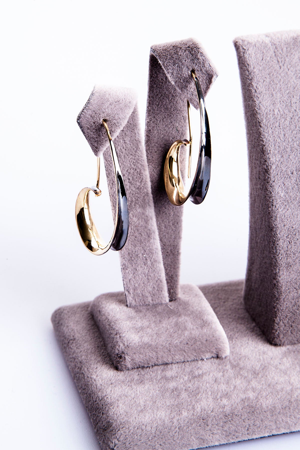 Silber Ohrringe 'Schnecken-Design' in Silber & Gold
