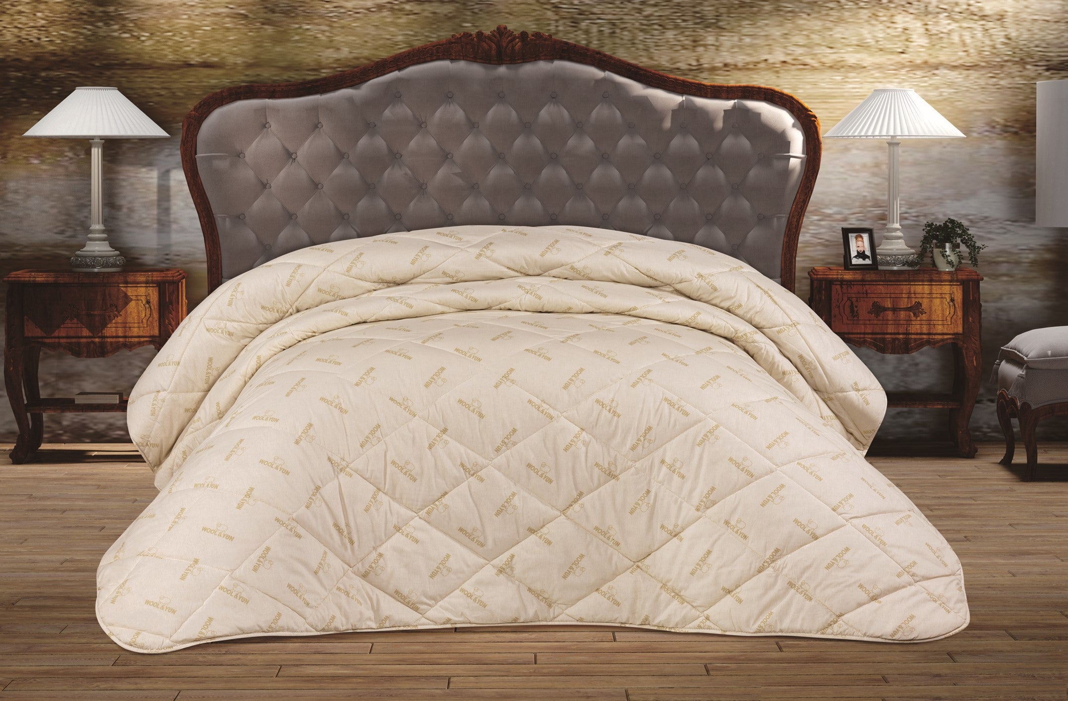 Duvet made of new wool