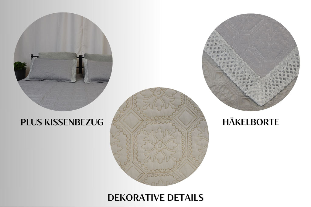 Özdilek bedspread set 'Carmina' in various colours 100% cotton