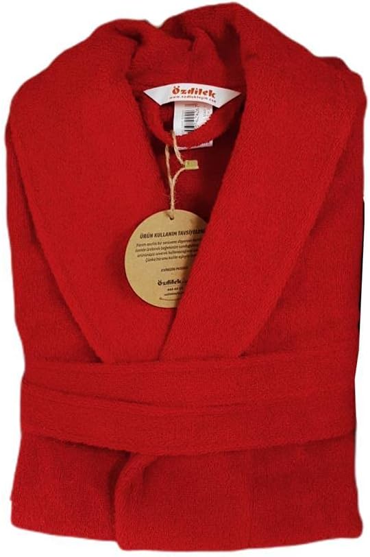 Özdilek Bademantel 'Trendy' mit Schalkragen Saunamantel Sauna Dusche Robe Morgenmantel Hamammantel Unisex