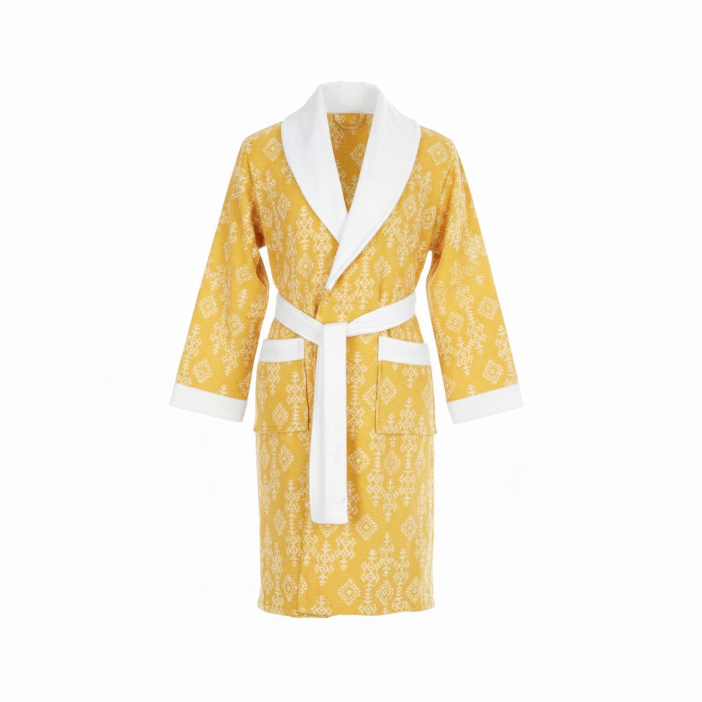 Özdilek bathrobe 'Valley' with shawl collar sauna robe sauna shower robe dressing gown hammam robe unisex
