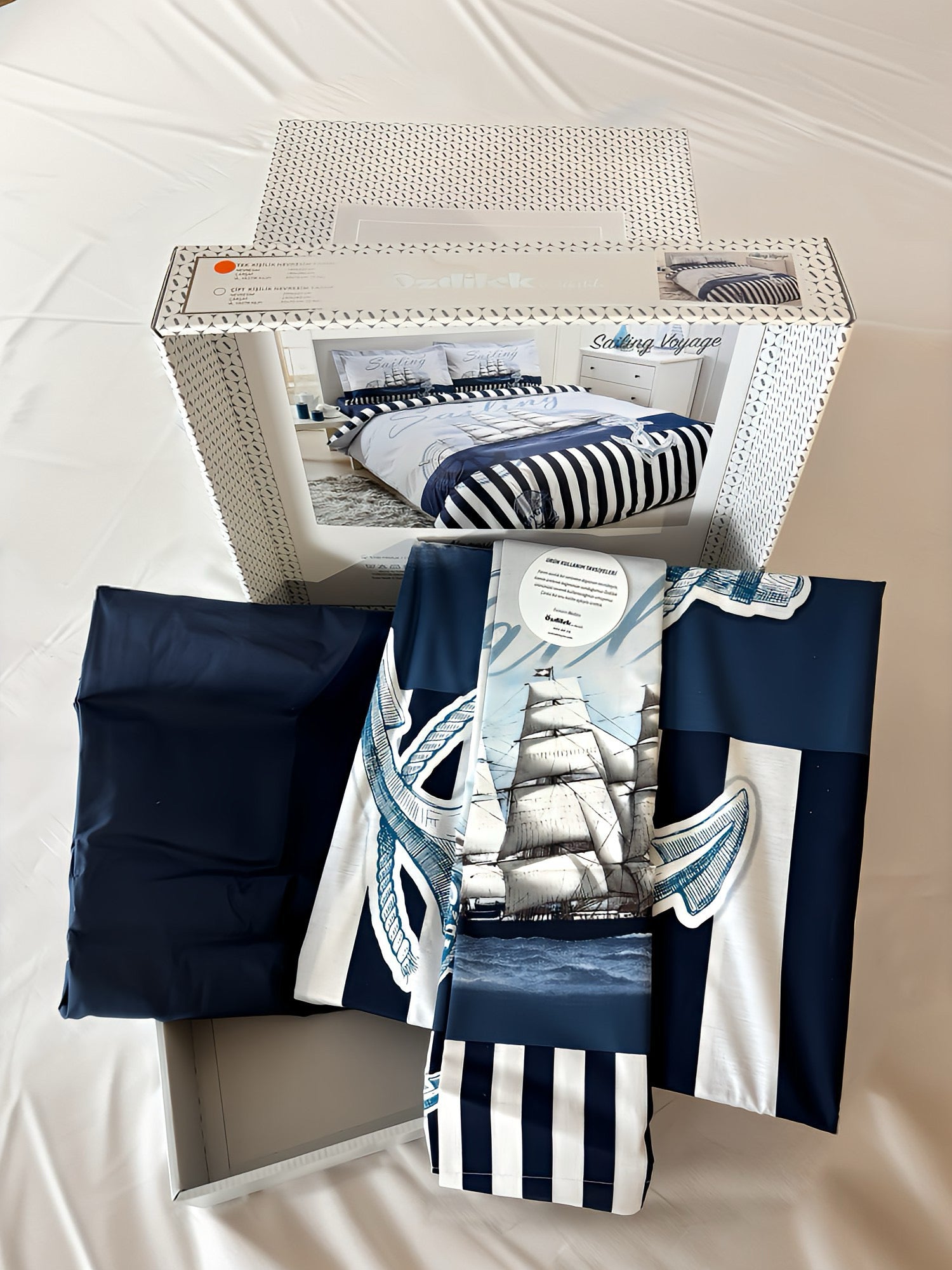 Özdilek bed linen set Renforcé 'Sailing Voyage' 100% cotton