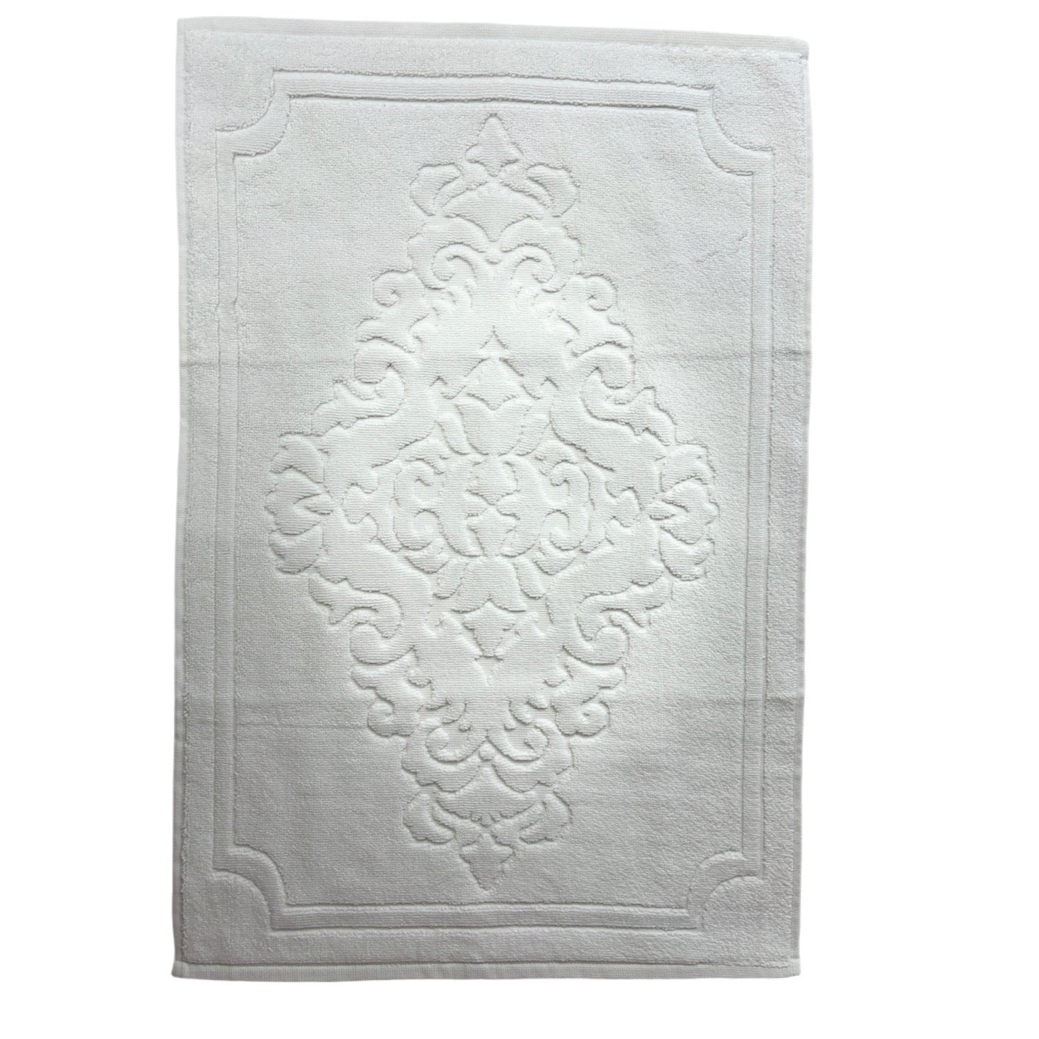 Set of 3 bath mats 'Ornament' made of terry cloth