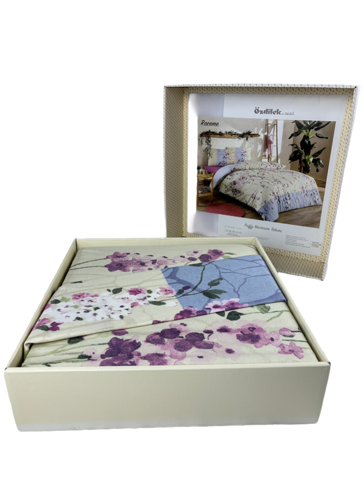 Özdilek bedding set cotton flannel 'Raceme' 100% cotton