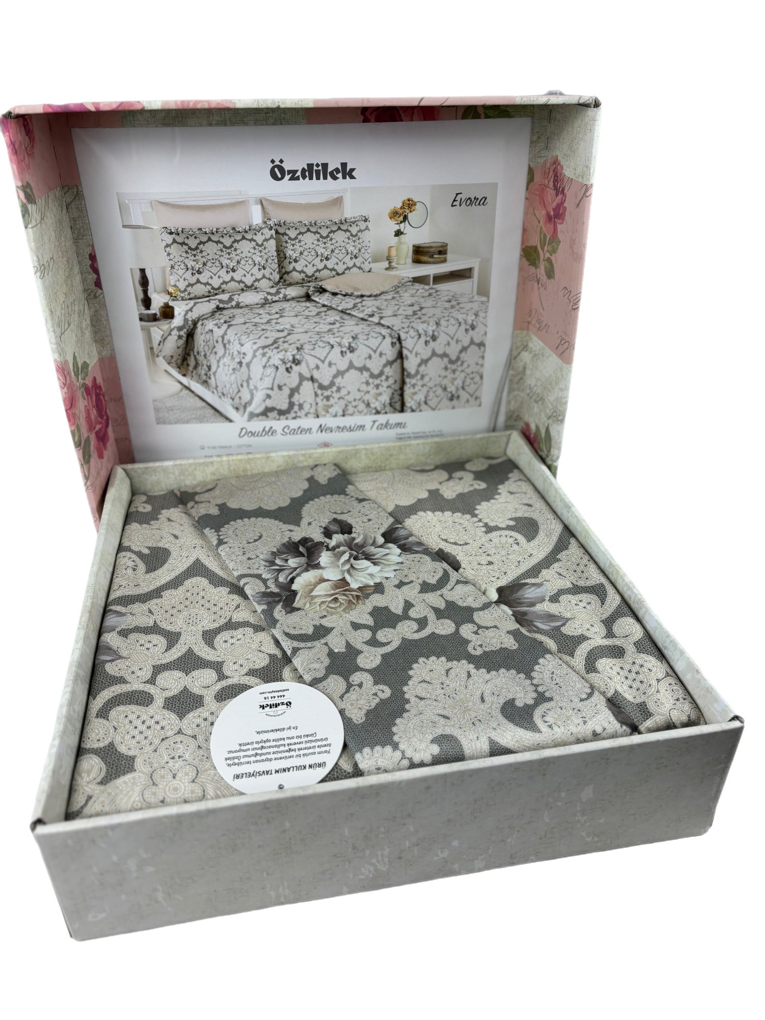 Özdilek bedding set cotton flannel 'Ethnique' 100% cotton flannel