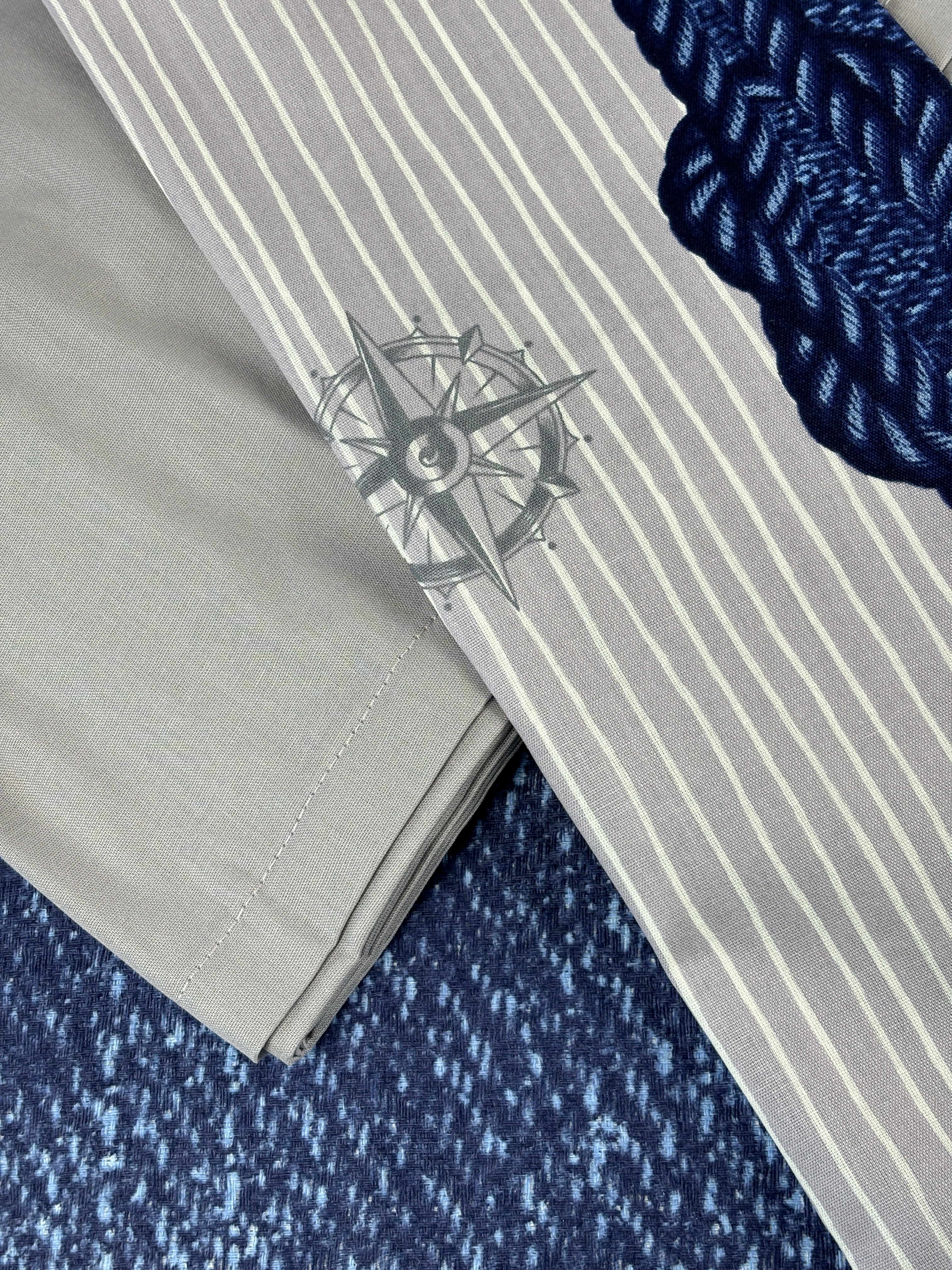 Özdilek Bedspread Set Renforcé 'Anchor Denim' 100% Cotton