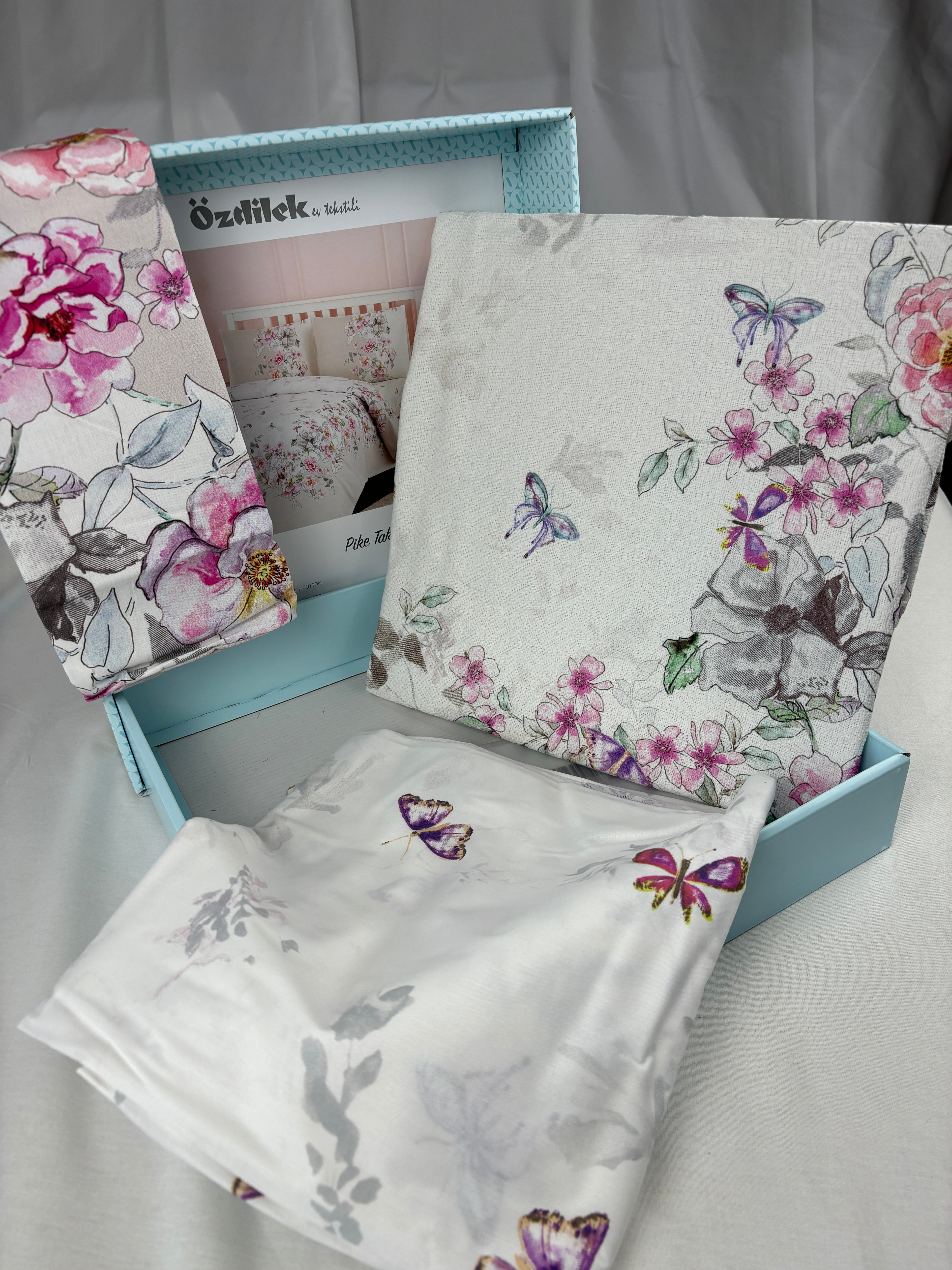 Özdilek Bedspread Set Pique Renforcé 'Mariposa' 100% Cotton