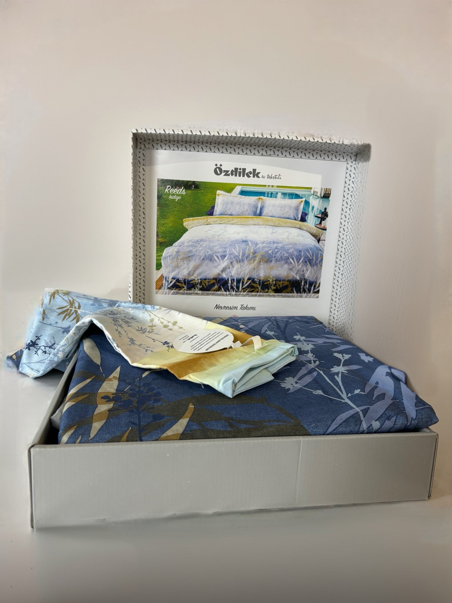 Özdilek bed linen set Renforcé 'Indigo Reeds' 100% cotton