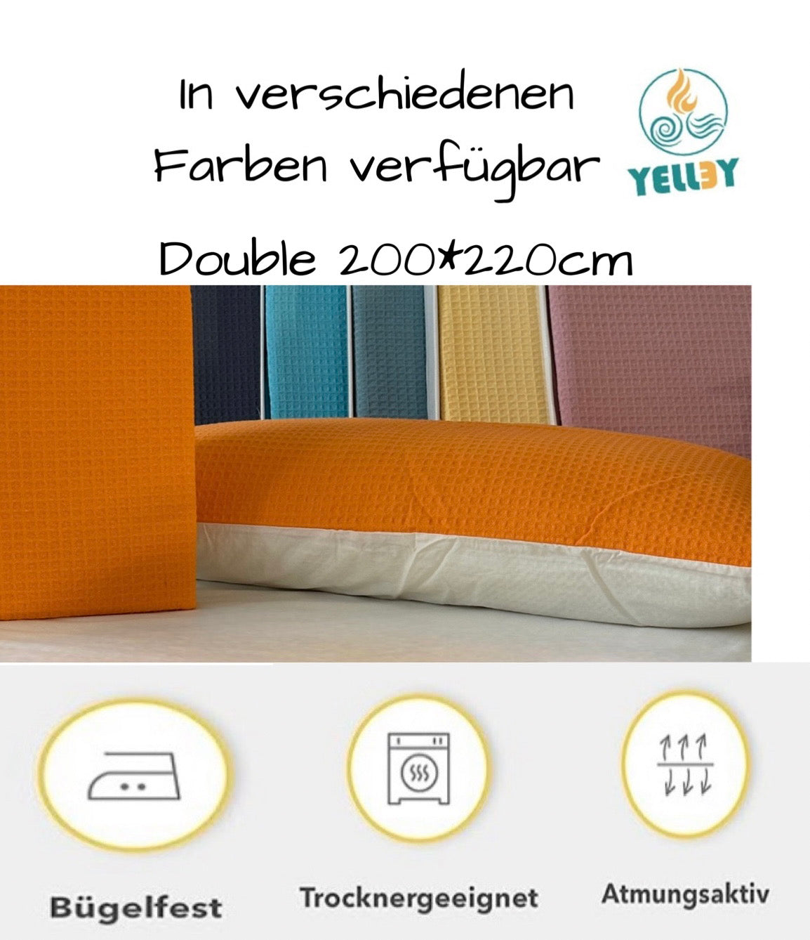 Bedspread Pike Sets in different sizes and colors 100% cotton