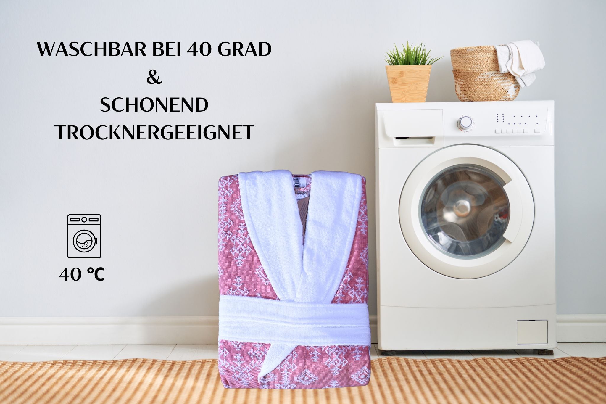 Özdilek bathrobe 'Valley' with shawl collar sauna robe sauna shower robe dressing gown hammam robe unisex