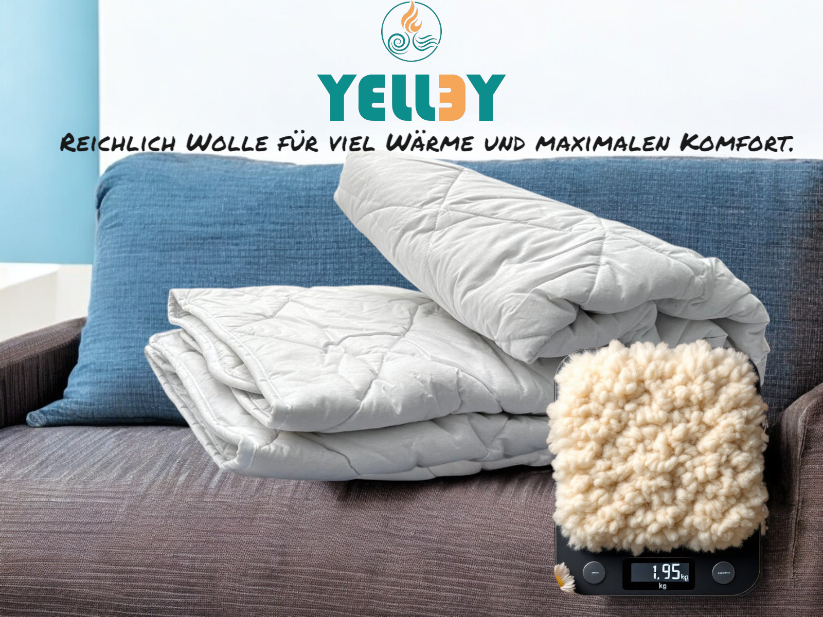 Wollbettdecke 155x220 cm