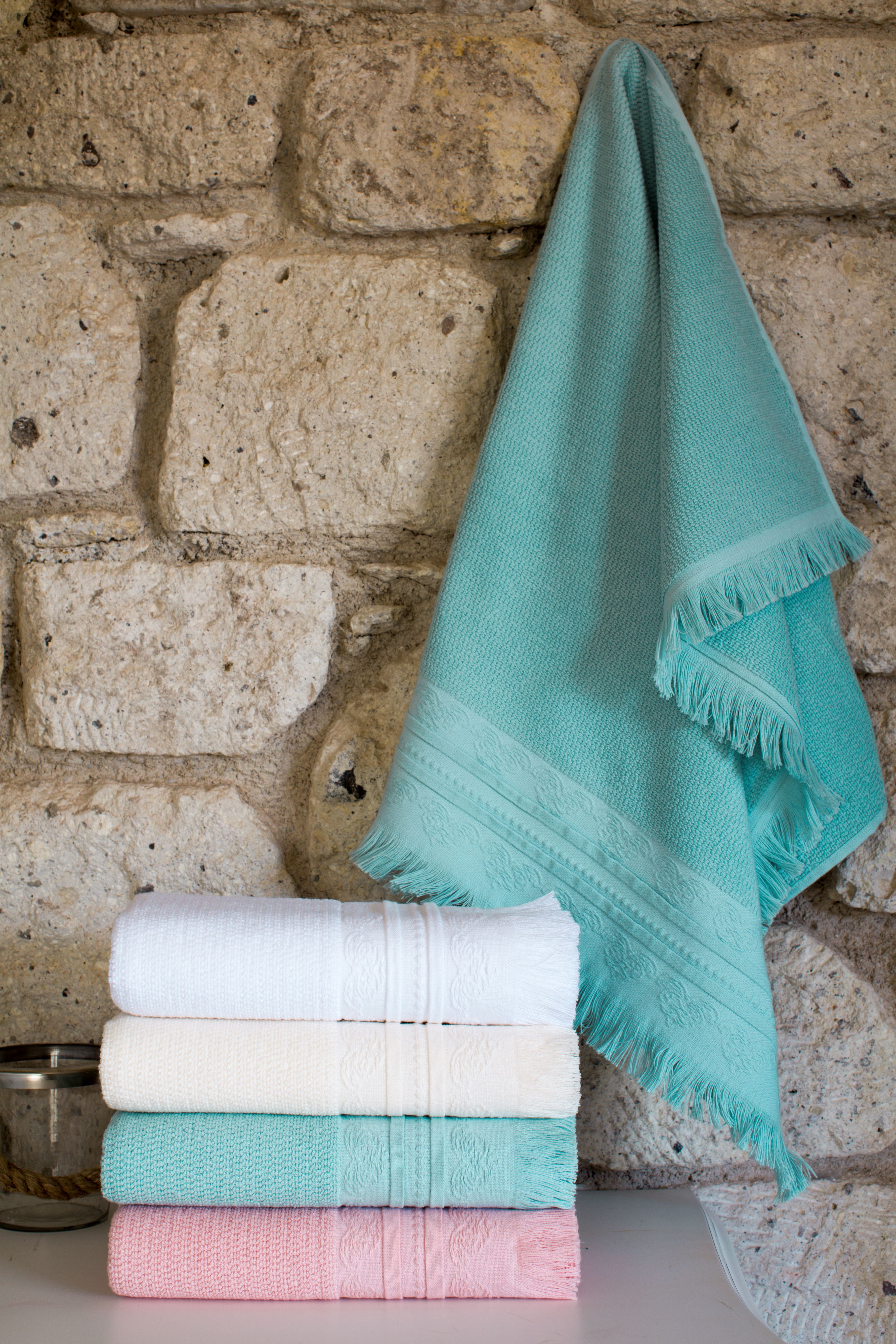 Handtuch & Gästetuch 'Betty' mit Fransen