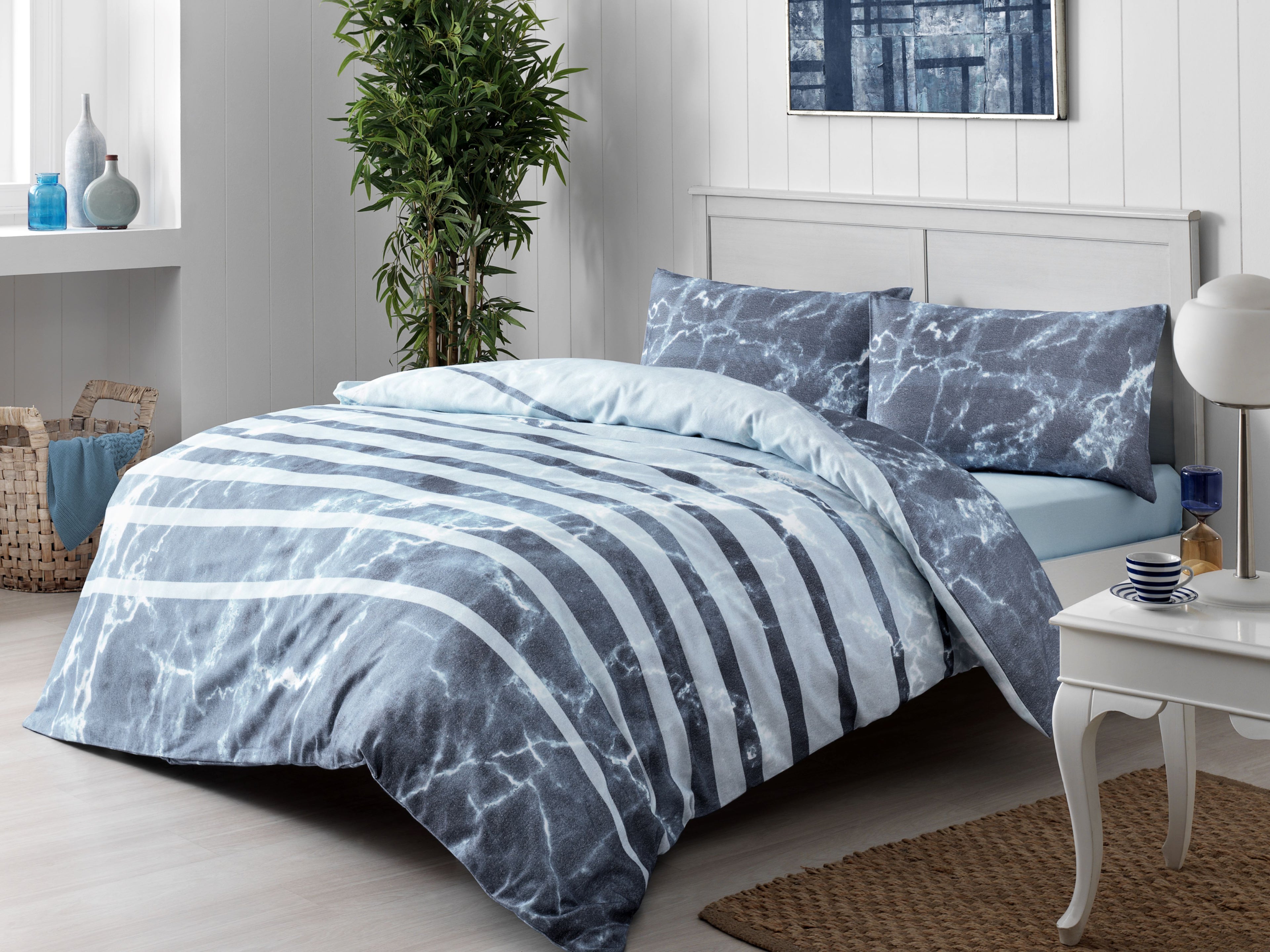 Özdilek bedding set 'Gleam' 100% cotton flannel