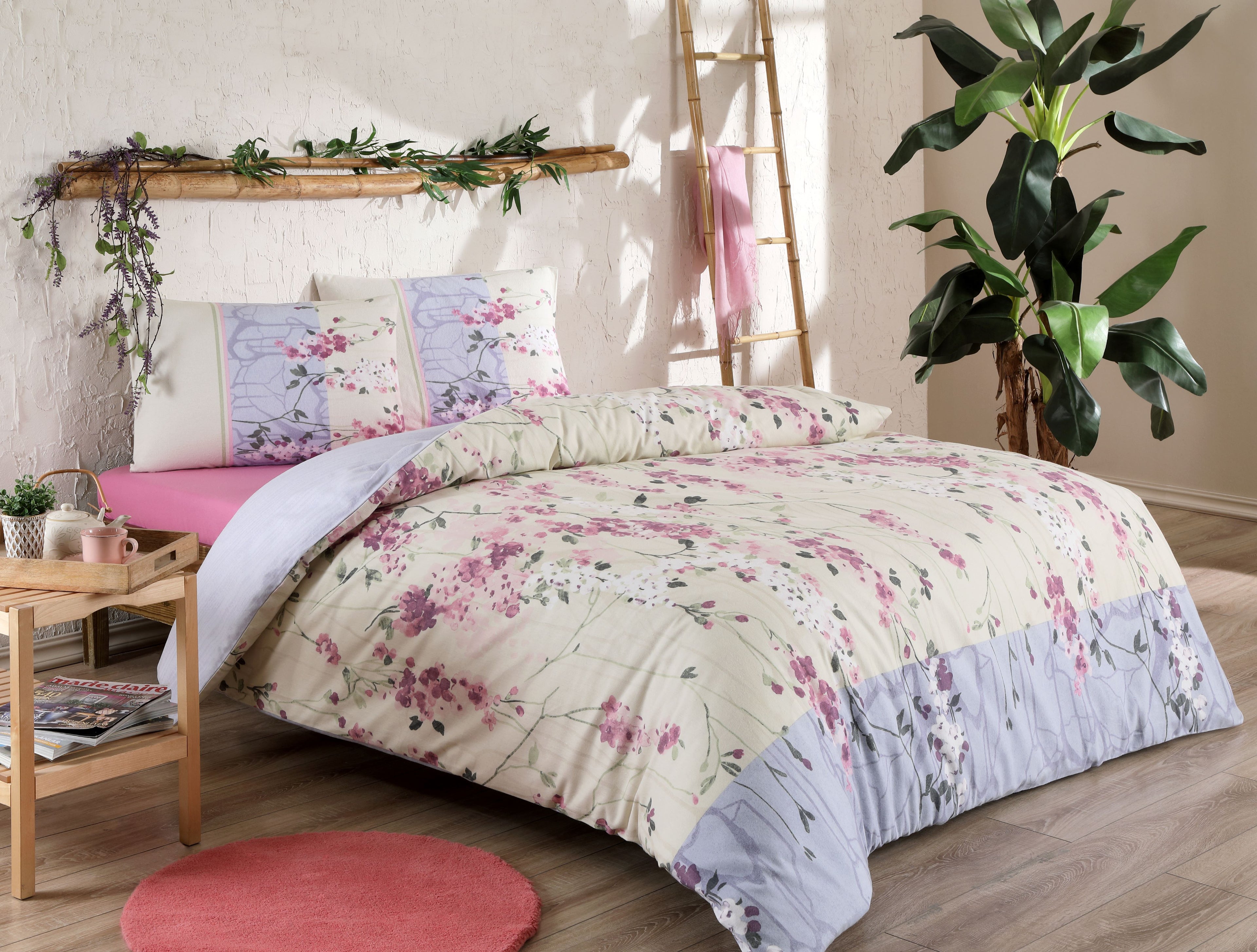 Özdilek bedding set cotton flannel 'Raceme' 100% cotton