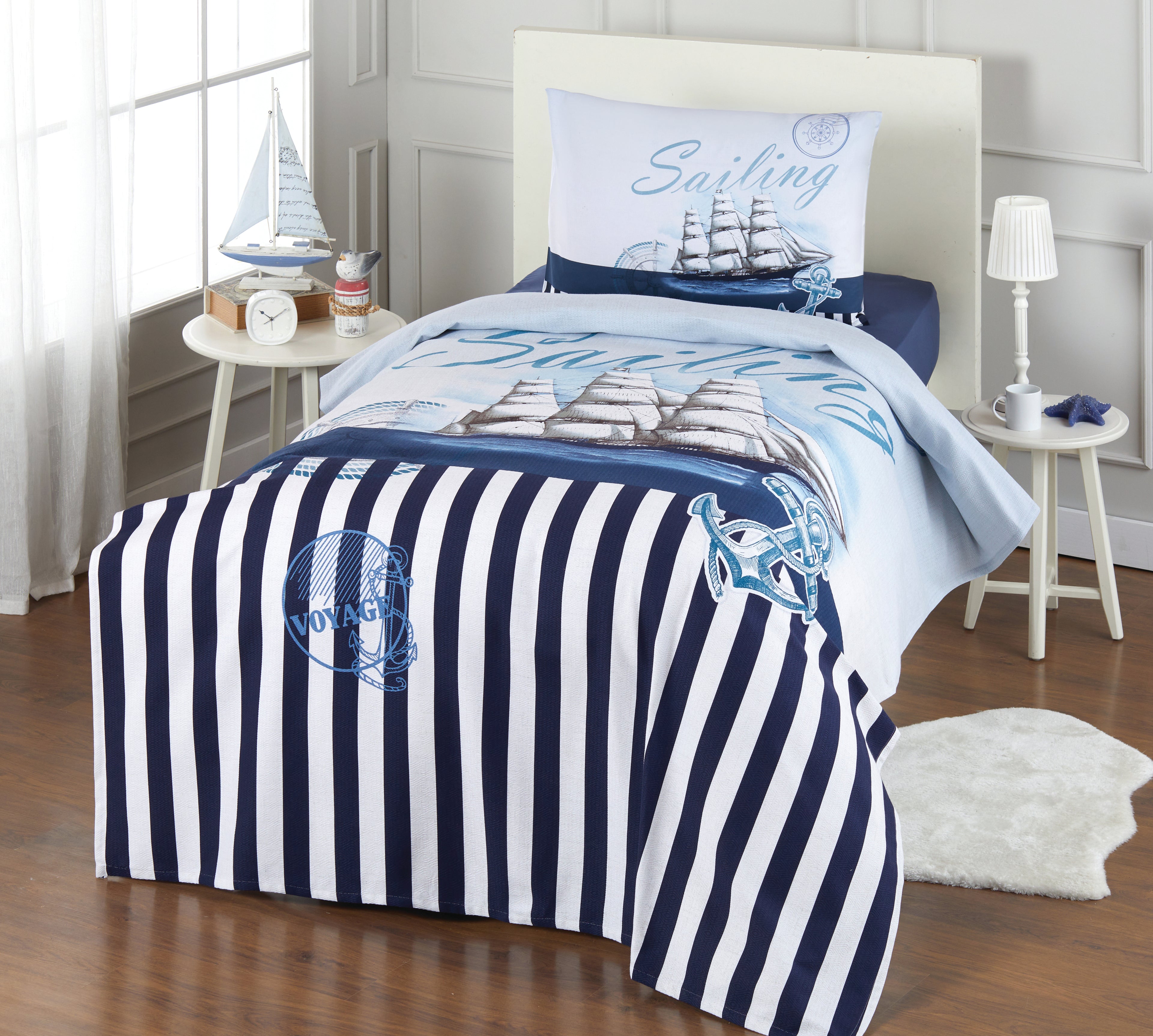 Özdilek bed linen set Renforcé 'Sailing Voyage' 100% cotton